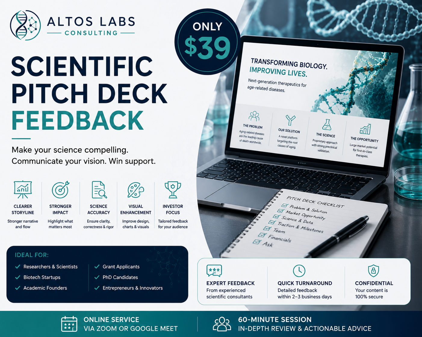 Scientific Pitch Deck Feedback